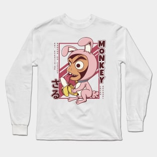 Banana monkey cute Long Sleeve T-Shirt